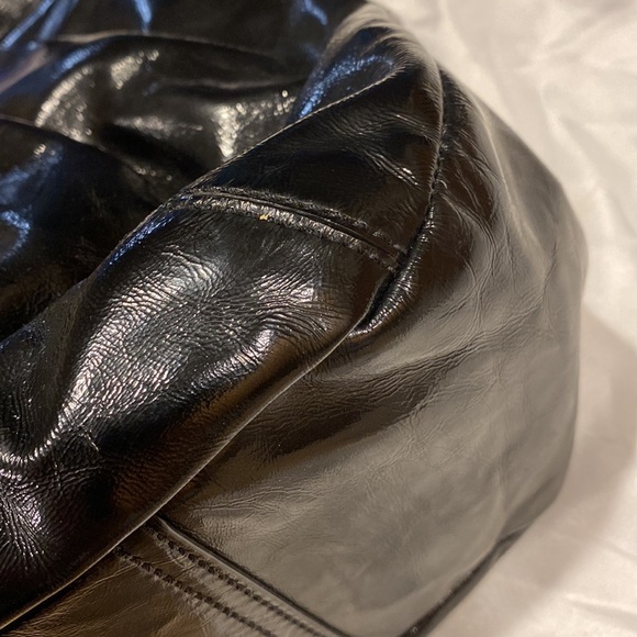 Coach Ergo Patent Leather Black Kisslock Leather Shoulder Bag Purse 12520 - Picture 9 of 17